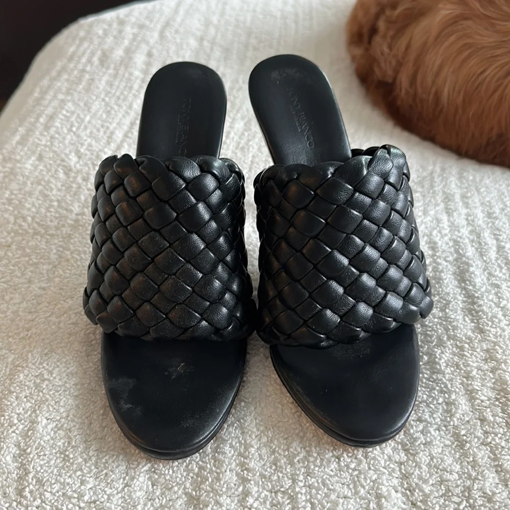 Tony Bianco Black Heels - Size 7 - Picture 2 of 4